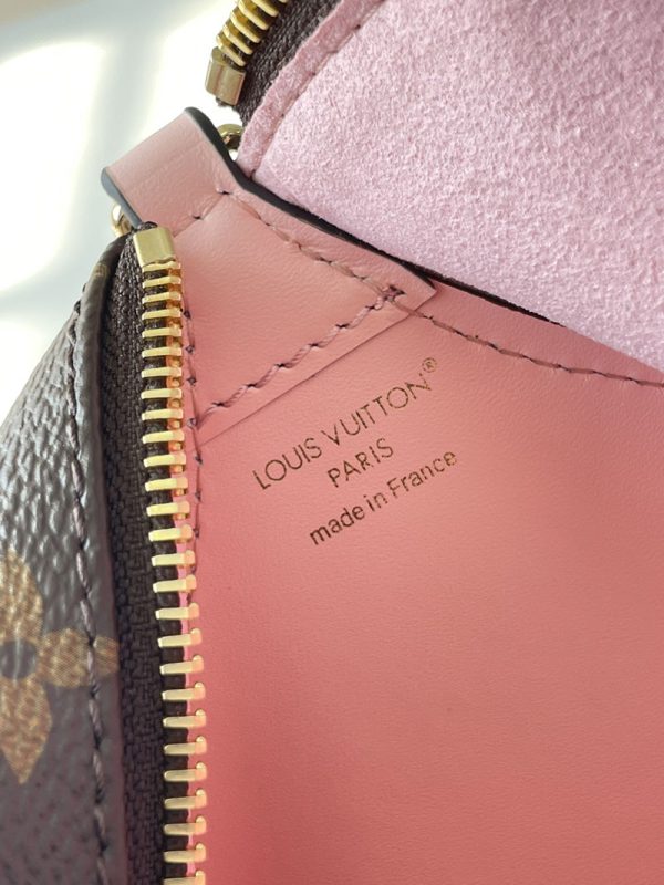 LOUIS VUITTON モノグラム ブルームポーチ ハンドバッグ チェーンバッグ ブラウン×ピンク PVCレザー RFID M11303 超N品 - 画像 (2)