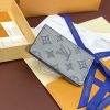 LOUIS VUITTON カードケース M81382 モノグラム・シャドウレザー グレー GRIS ANTHRACITE 超N品 - 画像 (3)
