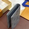 LOUIS VUITTON カードケース M81382 モノグラム・シャドウレザー グレー GRIS ANTHRACITE 超N品 - 画像 (2)