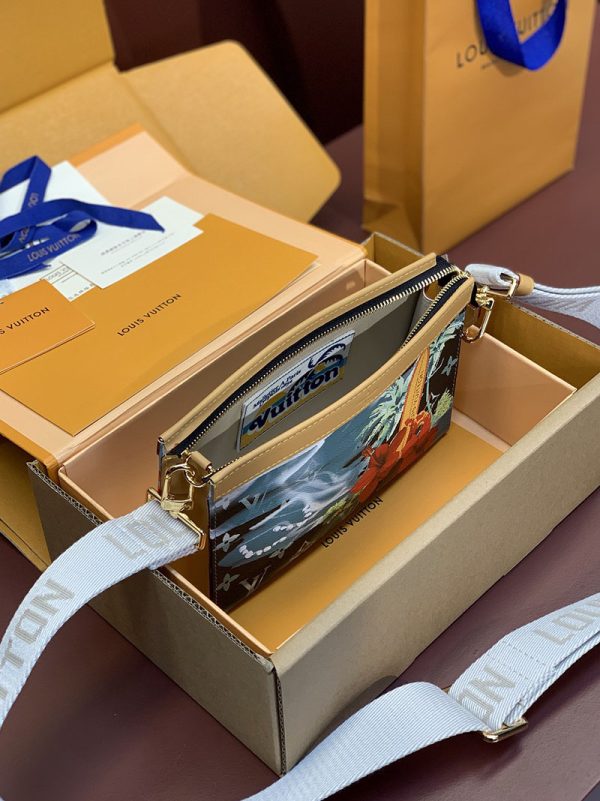 LOUIS VUITTON ガストン･ウェアラブル ウォレット M83466 ネイビーブルー 超N品 ルイヴィトン ショルダーバッグ 人気 - 画像 (9)