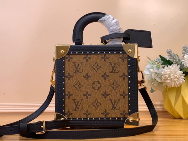 LOUIS VUITTON M11206 ミニ スクエア トランク ブラウン 超N品 ルイヴィトン ボックスバッグ - 画像 (8)