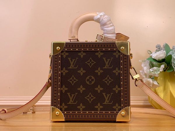 LOUIS VUITTON M11210 ミニ スクエア トランク ブラウン 超N品 ルイヴィトン クラッチボックス - 画像 (8)