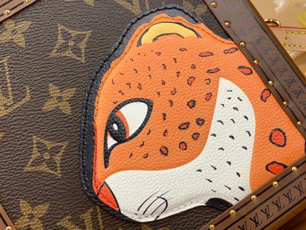 LOUIS VUITTON M11210 ミニ スクエア トランク ブラウン 超N品 ルイヴィトン クラッチボックス - 画像 (5)