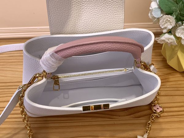 LOUIS VUITTON カプシーヌ BB M11343 ホワイト/ピンク レディース 2WAYバッグ 超N品 ルイヴィトン カプシーヌ 限定 - 画像 (2)