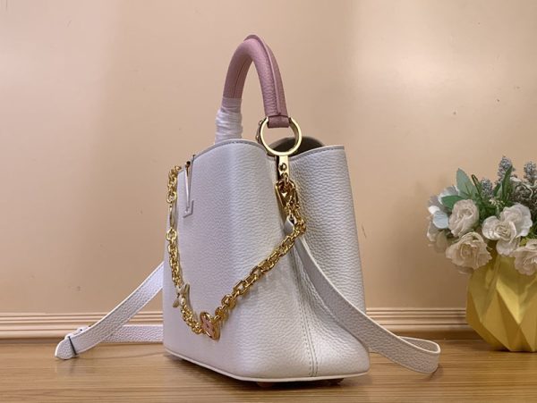 LOUIS VUITTON カプシーヌ MM lv301747 ホワイト/ピンク レディース 2WAYバッグ 超N品 ヴィトン カプシーヌ 値段 - 画像 (9)