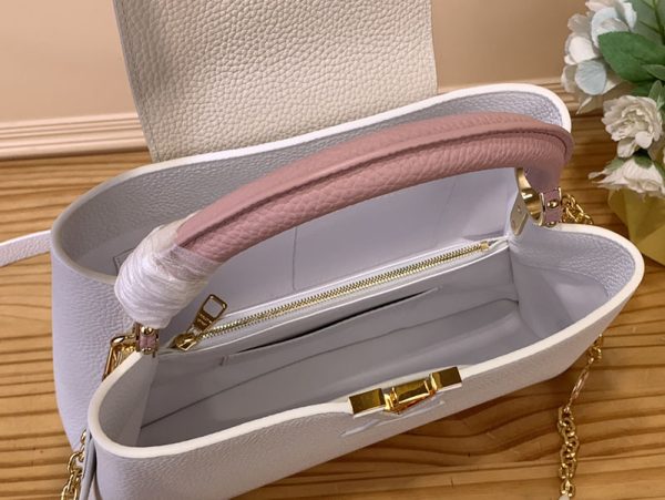 LOUIS VUITTON カプシーヌ MM lv301747 ホワイト/ピンク レディース 2WAYバッグ 超N品 ヴィトン カプシーヌ 値段 - 画像 (3)