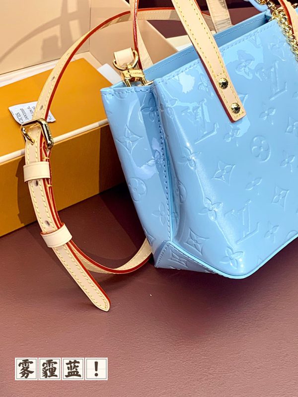 LOUIS VUITTON ヴェルニ LVリミックス リード PM スカイ M24144 レディース モノグラムヴェルニ トートバッグ 超N品 - 画像 (4)