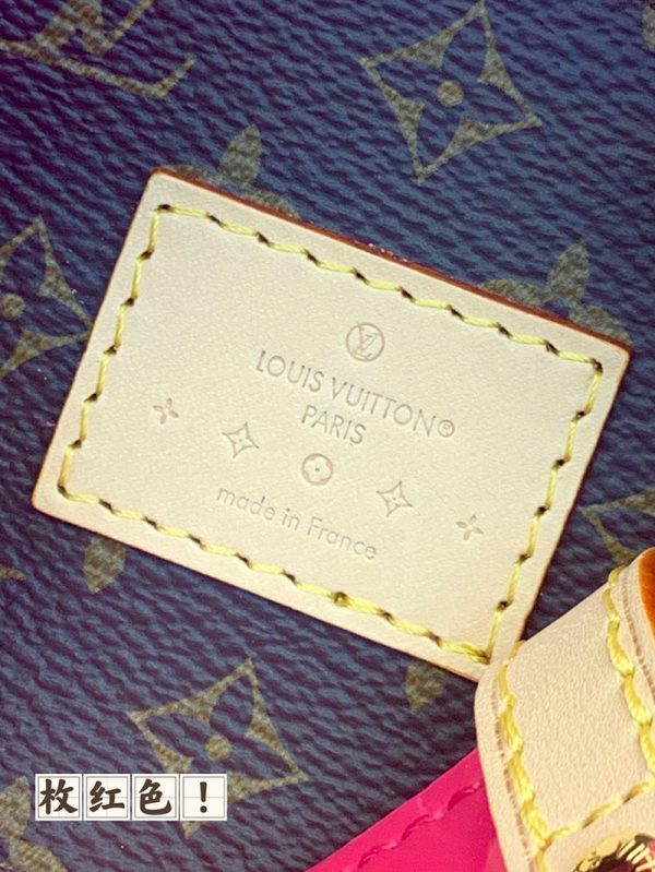 LOUIS VUITTON ヴェルニ LVリミックス リード PM ネオンピンク M24028 レディース モノグラムヴェルニ トートバッグ 超N品 - 画像 (5)