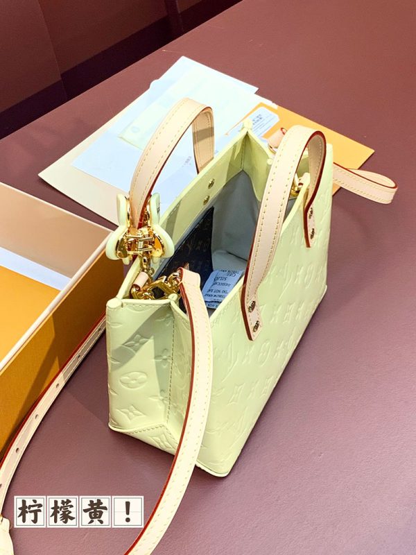 LOUIS VUITTON ヴェルニ LVリミックス リード PM ペルル M91336 レディース モノグラムヴェルニ トートバッグ 超N品 - 画像 (8)