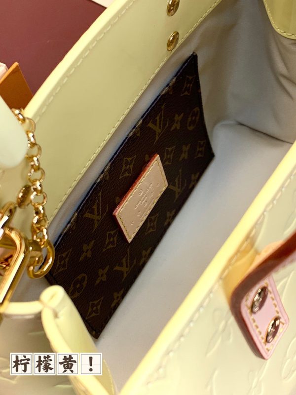 LOUIS VUITTON ヴェルニ LVリミックス リード PM ペルル M91336 レディース モノグラムヴェルニ トートバッグ 超N品 - 画像 (5)