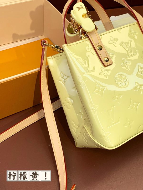 LOUIS VUITTON ヴェルニ LVリミックス リード PM ペルル M91336 レディース モノグラムヴェルニ トートバッグ 超N品 - 画像 (4)
