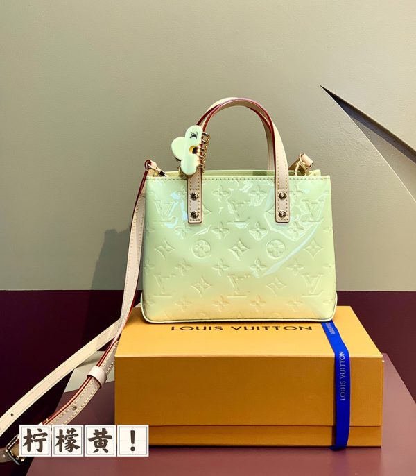 LOUIS VUITTON ヴェルニ LVリミックス リード PM ペルル M91336 レディース モノグラムヴェルニ トートバッグ 超N品 - 画像 (2)