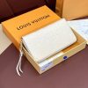 LOUIS VUITTON 長財布 ジッピー・ウォレット モノグラム・アンプラント M82212 クレーム 超N品 - 画像 (9)