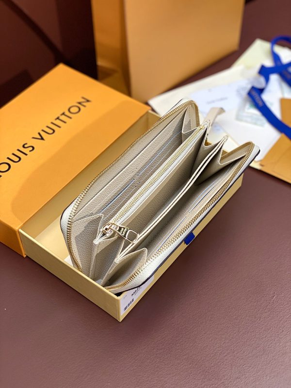 LOUIS VUITTON 長財布 ジッピー・ウォレット モノグラム・アンプラント M82212 クレーム 超N品 - 画像 (7)