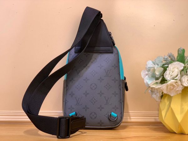 LOUIS VUITTON M11703 アヴェニュー・スリングバッグ ターコイズ モノグラム・エクリプスリバース 超N品 - 画像 (8)