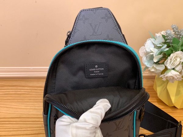LOUIS VUITTON M11703 アヴェニュー・スリングバッグ ターコイズ モノグラム・エクリプスリバース 超N品 - 画像 (2)