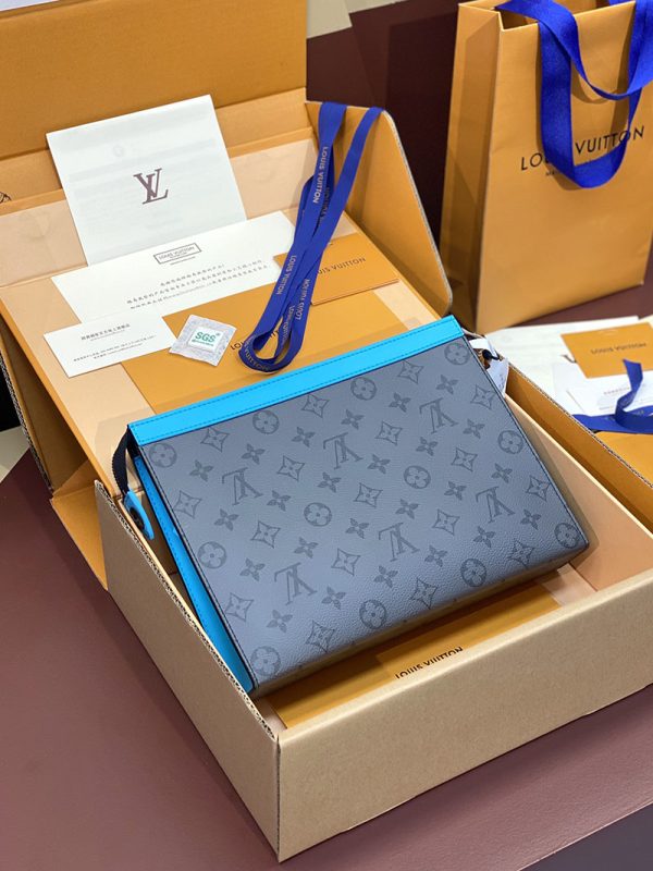 LOUIS VUITTON M11466 ポシェット・ヴォワヤージュ MM ターコイズ 超N品 ルイヴィトン クラッチバッグ メンズ - 画像 (9)