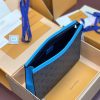 LOUIS VUITTON M11466 ポシェット・ヴォワヤージュ MM ターコイズ 超N品 ルイヴィトン クラッチバッグ メンズ - 画像 (8)