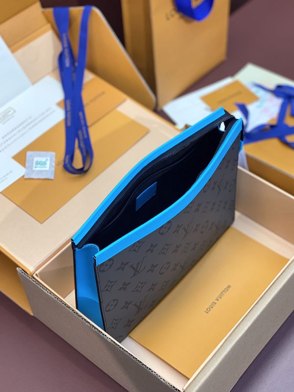 LOUIS VUITTON M11466 ポシェット・ヴォワヤージュ MM ターコイズ 超N品 ルイヴィトン クラッチバッグ メンズ - 画像 (8)