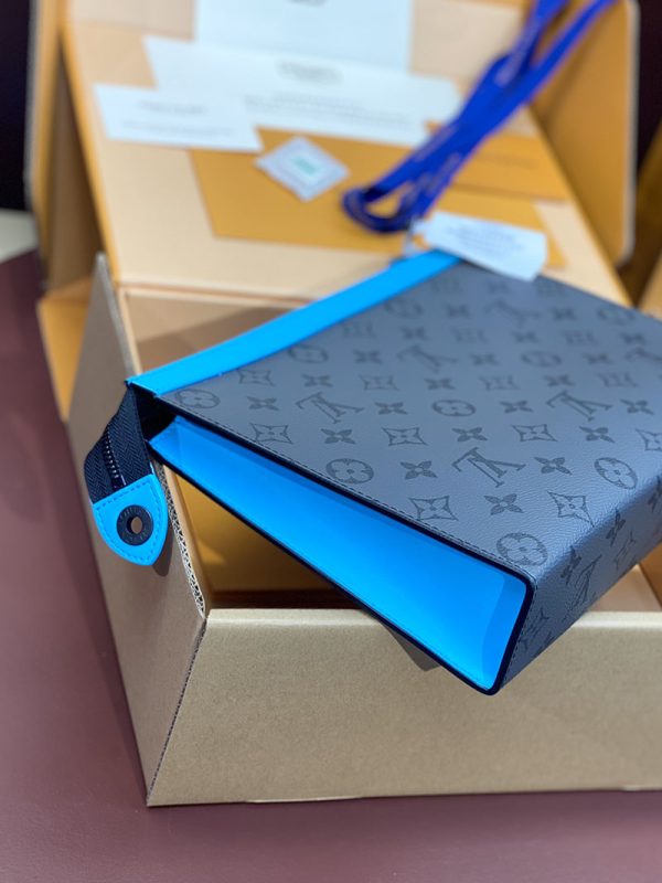LOUIS VUITTON M11466 ポシェット・ヴォワヤージュ MM ターコイズ 超N品 ルイヴィトン クラッチバッグ メンズ - 画像 (5)