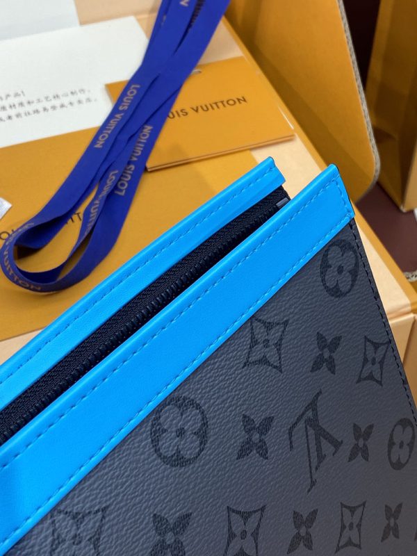 LOUIS VUITTON M11466 ポシェット・ヴォワヤージュ MM ターコイズ 超N品 ルイヴィトン クラッチバッグ メンズ - 画像 (4)