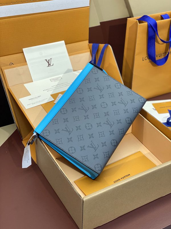 LOUIS VUITTON M11466 ポシェット・ヴォワヤージュ MM ターコイズ 超N品 ルイヴィトン クラッチバッグ メンズ - 画像 (3)