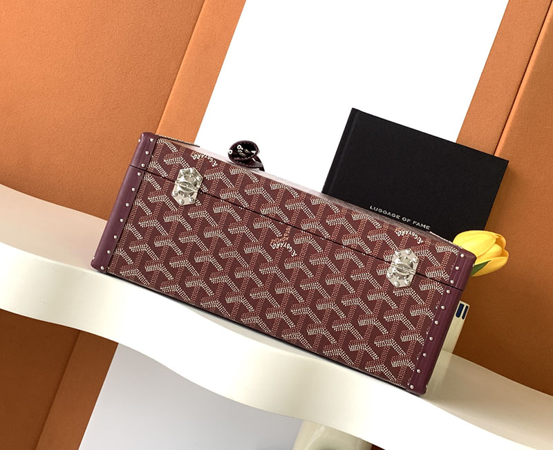 GOYARD ゴヤール ジュー・ウォッチトランク 8本用 JOUXMMT08TY33TY33P バーガンディ 超N品 ゴヤール 時計ケース 定価 - 画像 (8)