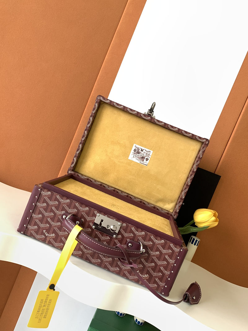 GOYARD ゴヤール ジュー・ウォッチトランク 8本用 JOUXMMT08TY33TY33P バーガンディ 超N品 ゴヤール 時計ケース 定価 - 画像 (3)