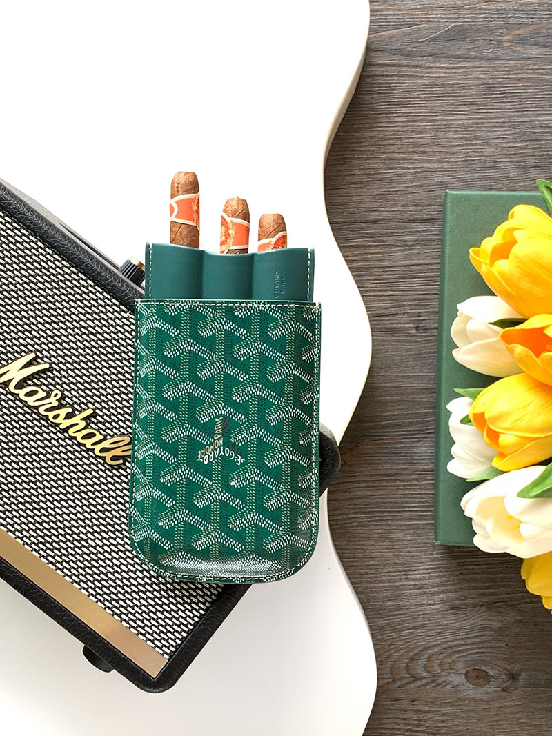 GOYARD ゴヤール チャーチル シガーケース3本用 CHURCHMMLTY09CL09X グリーン 超N品 ゴヤール アウトレット店舗 - 画像 (9)
