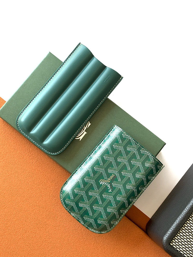 GOYARD ゴヤール チャーチル シガーケース3本用 CHURCHMMLTY09CL09X グリーン 超N品 ゴヤール アウトレット店舗 - 画像 (8)