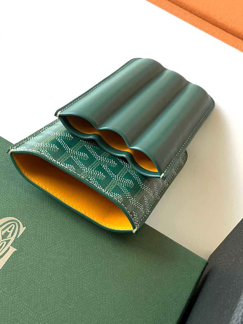 GOYARD ゴヤール チャーチル シガーケース3本用 CHURCHMMLTY09CL09X グリーン 超N品 ゴヤール アウトレット店舗 - 画像 (5)