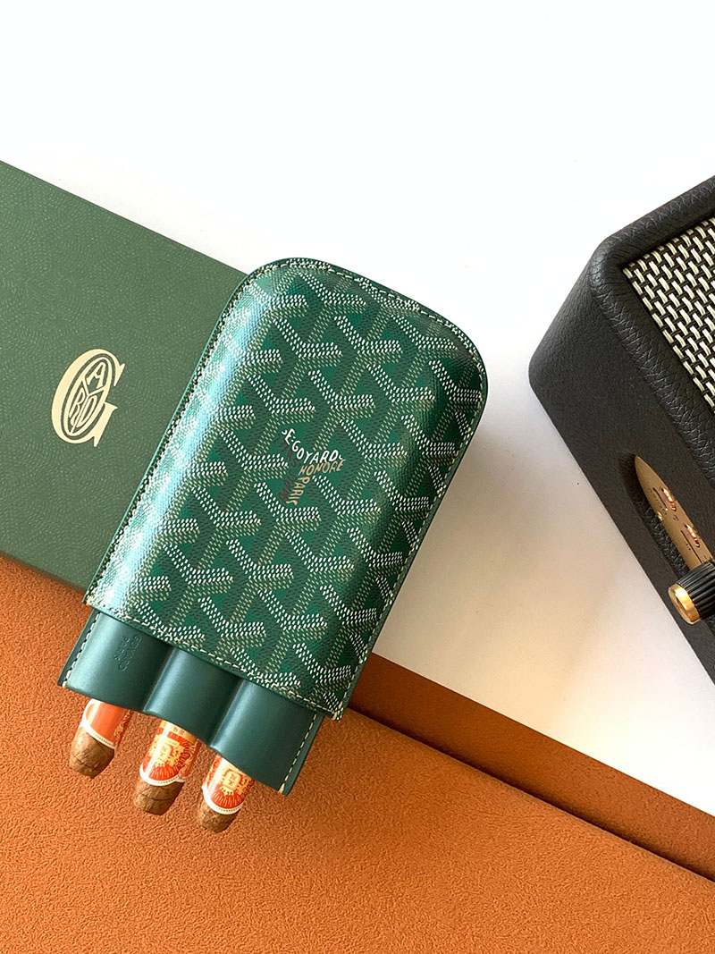 GOYARD ゴヤール チャーチル シガーケース3本用 CHURCHMMLTY09CL09X グリーン 超N品 ゴヤール アウトレット店舗 - 画像 (4)