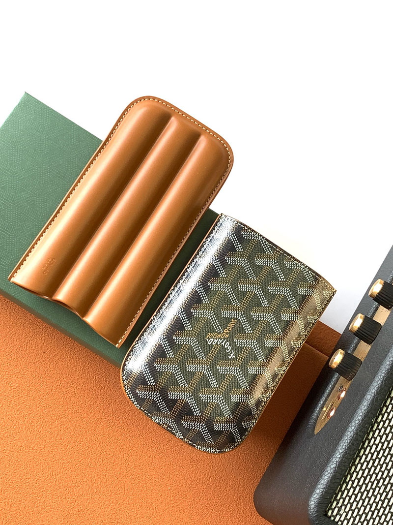 GOYARD ゴヤール チャーチル シガーケース3本用 CHURCHMMLTY01CL03X ブラック&ナチュラル 超N品 ゴヤール アウトレット店舗 - 画像 (6)