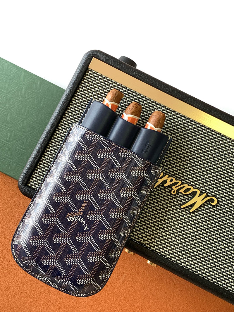 GOYARD ゴヤール チャーチル シガーケース3本用 CHURCHMMLTY12CL12X ネイビーブルー 超N品 ゴヤール アウトレット店舗 - 画像 (8)