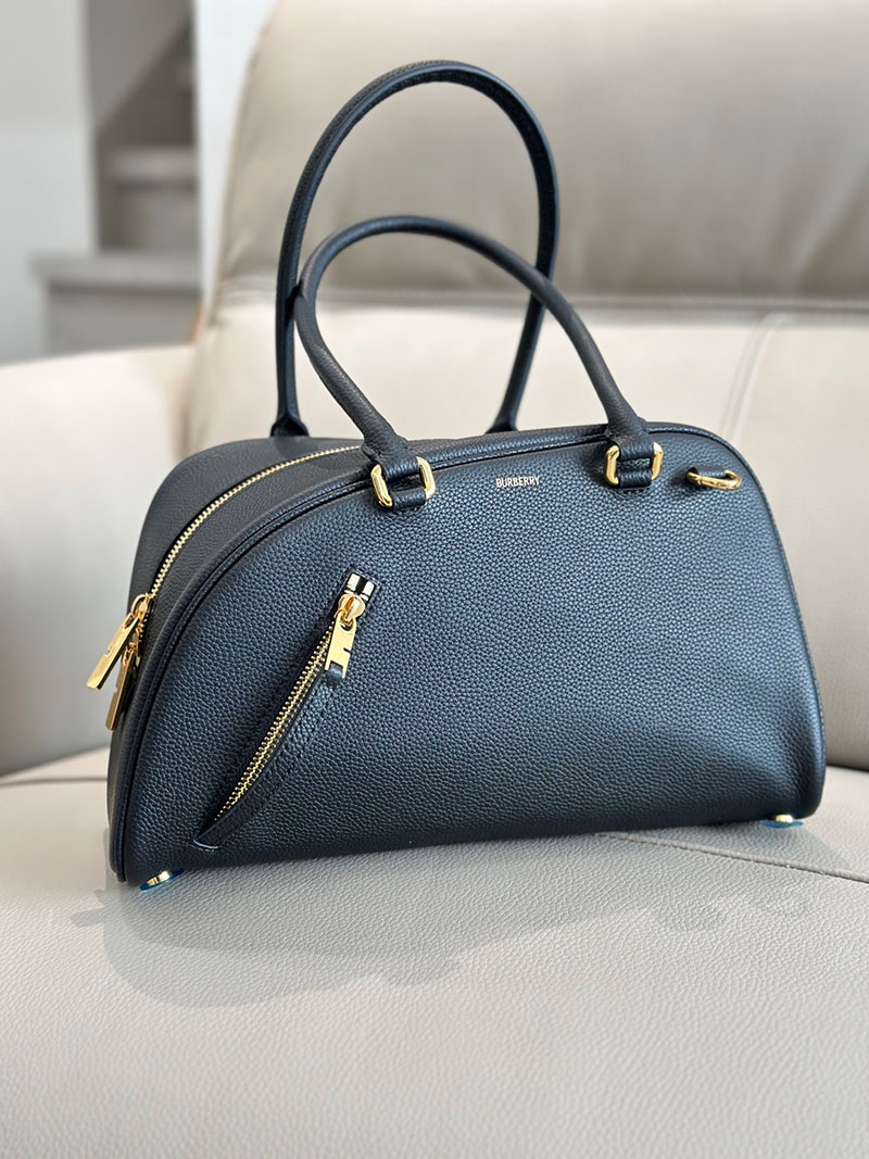 Burberry バーバリー スモール シールド ツイン ボウリングバッグ 81048291 ブラック 超N品 レディース バーバリー バッグ - 画像 (9)