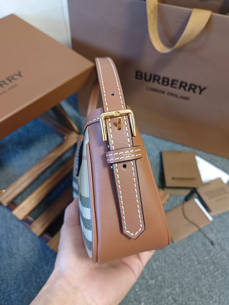 Burberry バーバリー チェック スリングバッグ 81097961 アーカイブベージュ/ブライアーブラウン 超N品 レディース バーバリー バッグ人気 - 画像 (7)
