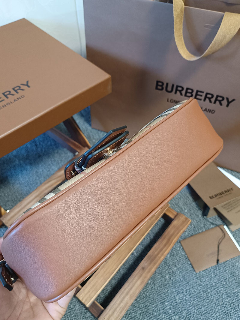 Burberry バーバリー チェック スリングバッグ 81097961 アーカイブベージュ/ブライアーブラウン 超N品 レディース バーバリー バッグ人気 - 画像 (6)