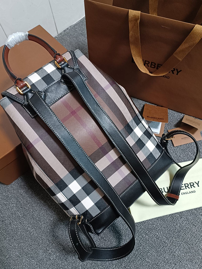 Burberry バーバリー チェック バックパック 80696641 ダークバーチブラウン 超N品 バーバリー リュック レディース - 画像 (6)
