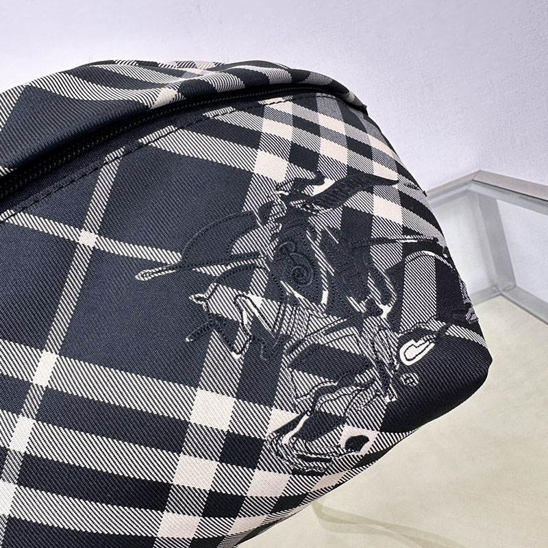 Burberry バーバリー チェック ベルトバッグ 80937801 ブラック/キャラコ 超N品 バーバリー ベルトバッグ メンズ - 画像 (7)