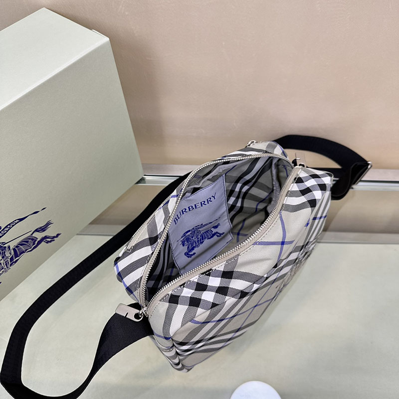 Burberry バーバリー チェック クロスボディバッグ 80913281 ライケン 超N品 斜 めがけ バッグ クロス ボディ バッグ メンズ - 画像 (6)