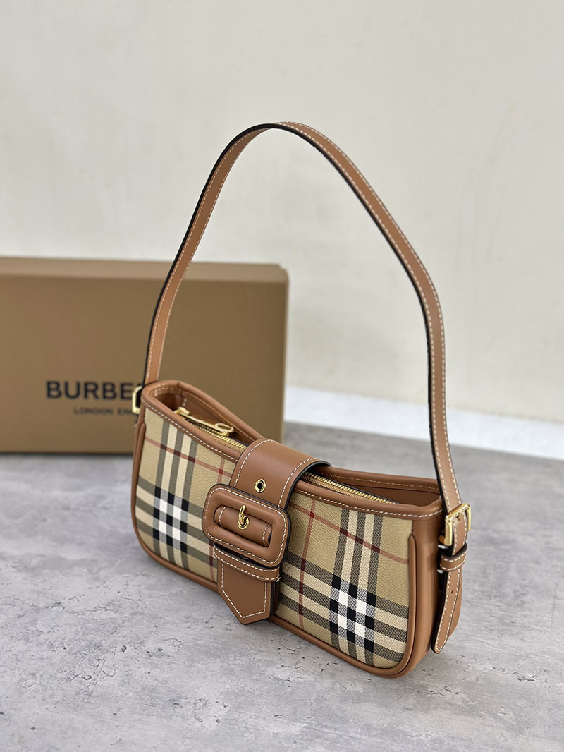 Burberry バーバリー チェック スリングバッグ 81097961 アーカイブベージュ/ブライアーブラウン 超N品 バーバリー チェック バッグ - 画像 (8)