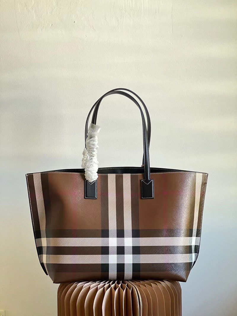 Burberry バーバリー ミディアム チェックトートバッグ 81122311 ダークバーチブラウン 超N品 バーバリー トートバッグ - 画像 (9)