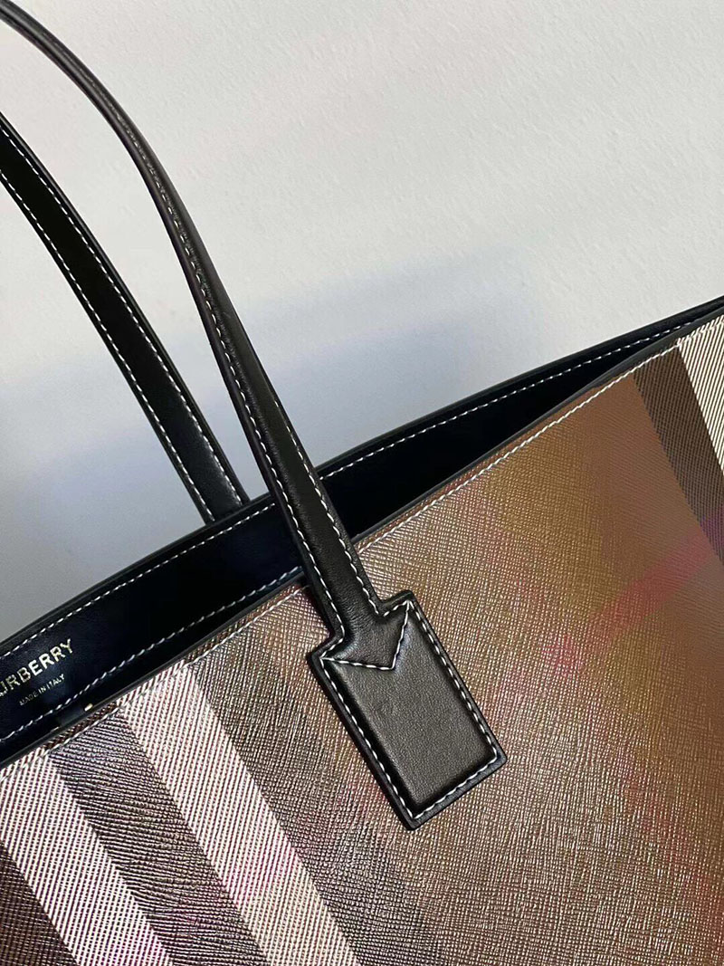 Burberry バーバリー ミディアム チェックトートバッグ 81122311 ダークバーチブラウン 超N品 バーバリー トートバッグ - 画像 (6)