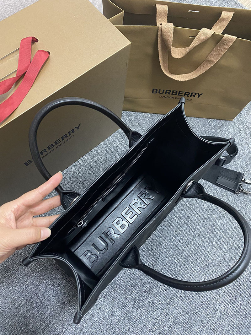 Burberry バーバリー スリム ヴァーティカル デニートート 80629511 チャコール バーバリー トートバッグ メンズ ビジネス - 画像 (5)