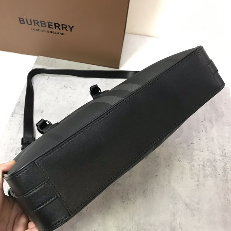Burberry バーバリー エインズワース ブリーフケース 80653381 チャコールグレー バーバリー ビジネスバッグ アウトレット - 画像 (7)