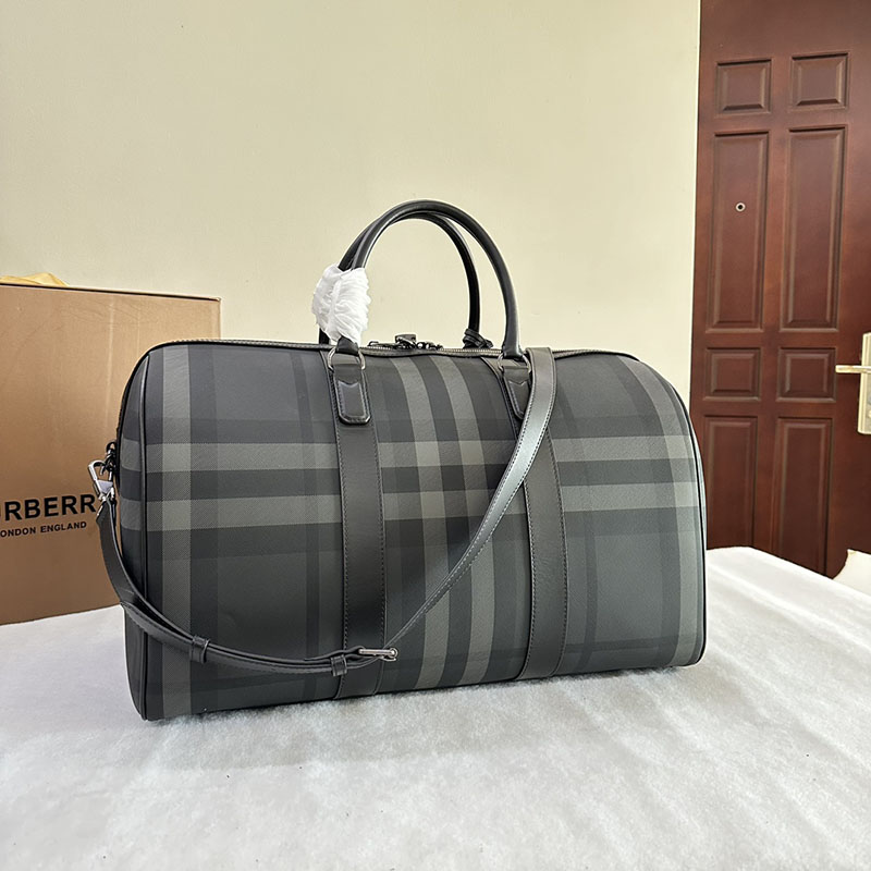 Burberry バーバリー ボストン ホールドオール 80629171 チャコール 超N品 バーバリー ボストンバッグ 旅行 - 画像 (5)
