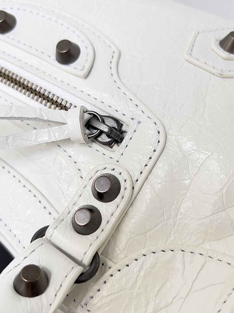バレンシアガ アウトレット BALENCIAGA Le City バッグ ミニ 8063952ABEK9104 ホワイト ラムスキン バレンシアガ バッグ アウトレット - 画像 (7)
