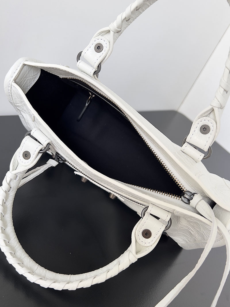 バレンシアガ アウトレット BALENCIAGA Le City バッグ ミニ 8063952ABEK9104 ホワイト ラムスキン バレンシアガ バッグ アウトレット - 画像 (5)