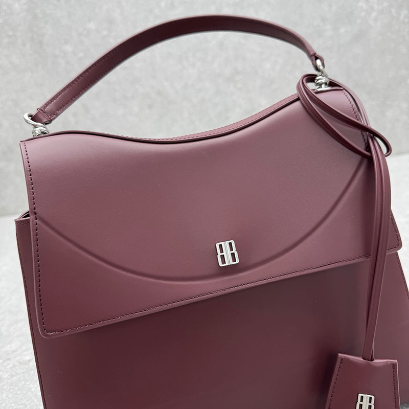 バレンシアガ アウトレット BALENCIAGA Nano ハンドバッグ ミディアム 8292932ABT06036 ダークバーガンディ カーフスキン バレンシアガ バッグ アウトレット - 画像 (7)