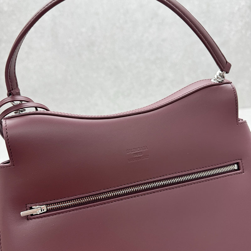 バレンシアガ アウトレット BALENCIAGA Nano ハンドバッグ ミディアム 8292932ABT06036 ダークバーガンディ カーフスキン バレンシアガ バッグ アウトレット - 画像 (6)
